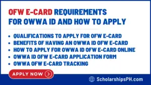 OFW e-card OWWA ID requirements