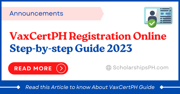 VaxCertPH Registration 2023